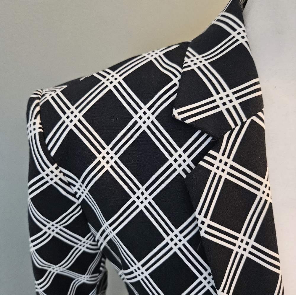 Express Black and White Blazer Women's Size 4 - Picture 8 of 12